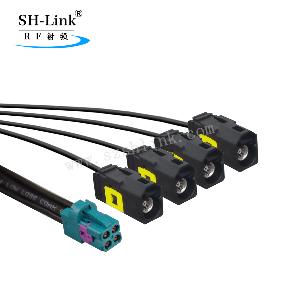 GPS/GNSS Mini Fakra 4 in 1 Connector Cable Assembly